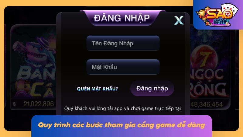 Các bước đăng nhập cổng game từng bước cho newbie