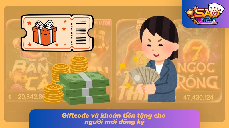 Mã quà tặng được nhập trực tiếp để kích hoạt ưu đãi tân binh