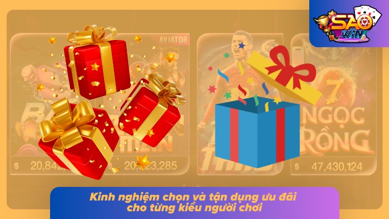 Mỗi nhóm người chơi có thể cân nhắc ưu đãi dựa trên nhu cầu riêng