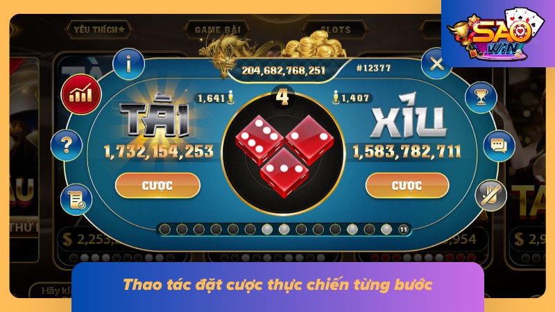 Cách Chơi Tài Xỉu Tối Ưu Tỷ Lệ Thắng Tại Cổng Game Saowin 3 Từng bước cho tân binh dễ dàng tham chiến